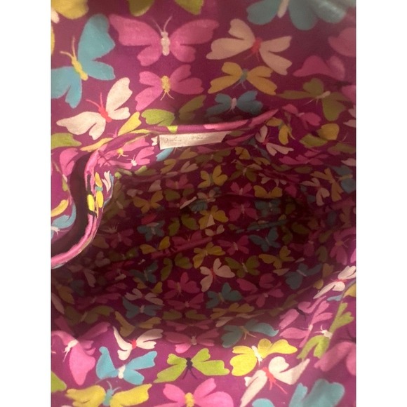Vera Bradley Purple Floral Butterfly hipster Crossbody Shoulder Bag Purse - Picture 6 of 8